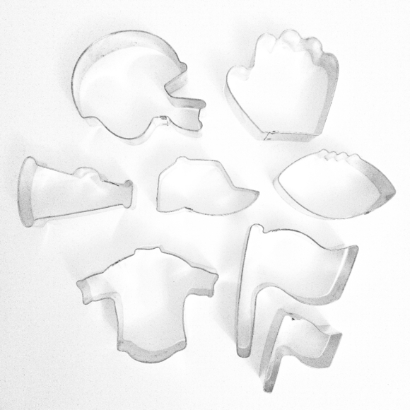 Football Baseball & Sports Themed Vintage Cookie Cutters (Set of 8) - Picture 1 of 4